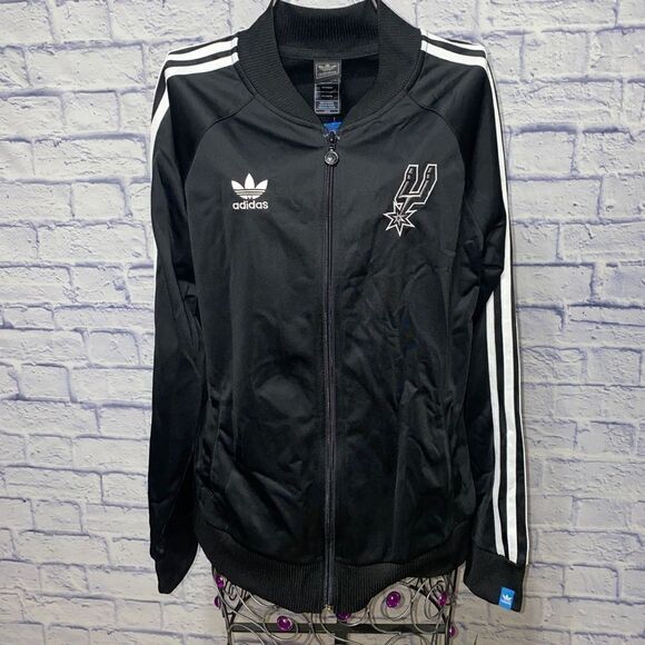 NWT ADIDAS SAN ANTONIO SPURS Track Jacket - Picture 12 of 14